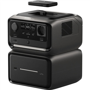 EcoFlow River 3 Max Plus Wireless, 858 Wh, must/hall - Akujaam 5015601104