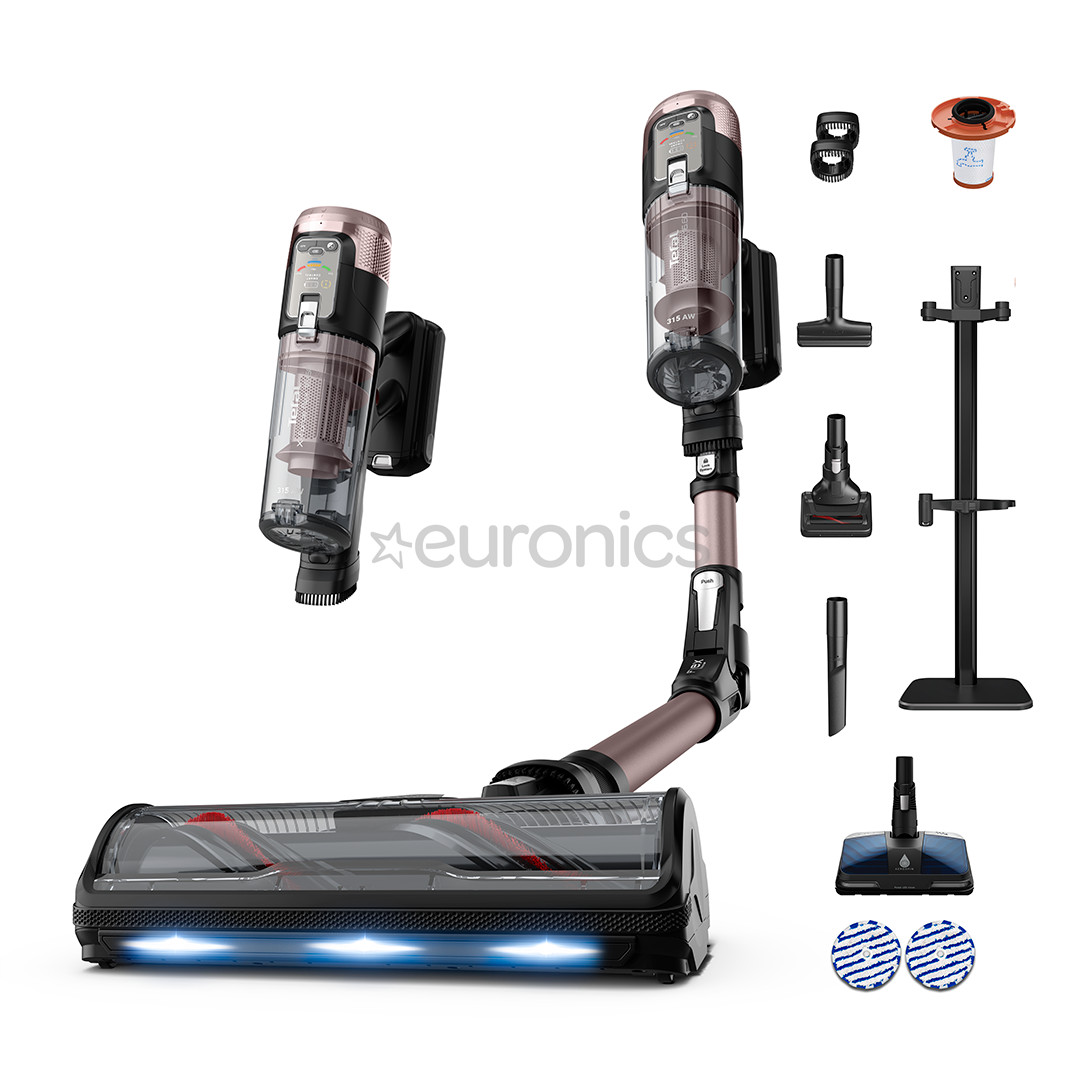 Tefal X-Force Flex 16.60, märg- ja kuivpuhastus, roosa/must - Juhtmevaba varstolmuimeja