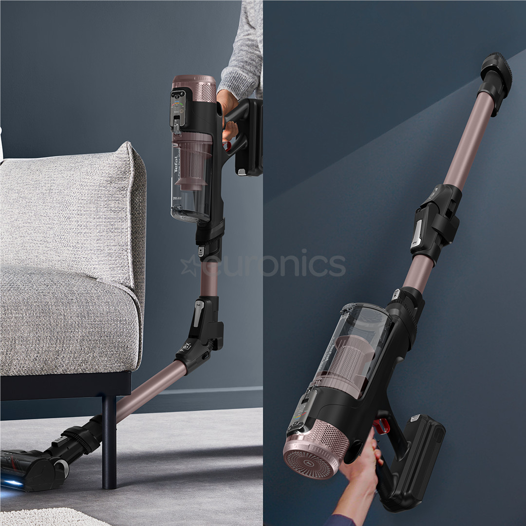 Tefal X-Force Flex 16.60, märg- ja kuivpuhastus, roosa/must - Juhtmevaba varstolmuimeja