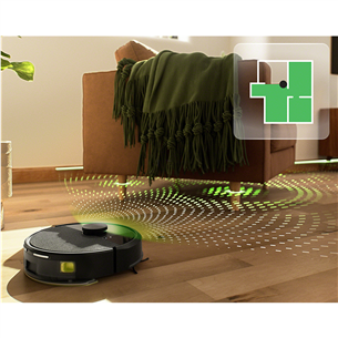 iRobot Roomba® 105 Combo+, märg- ja kuivpuhastus, must - Robottolmuimeja