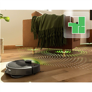 iRobot Roomba® Plus 405 Combo, сухая и влажная уборка, черный - Робот-пылесос