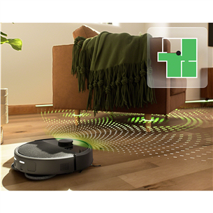iRobot Roomba® Plus 405 Combo, сухая и влажная уборка, черный - Робот-пылесос