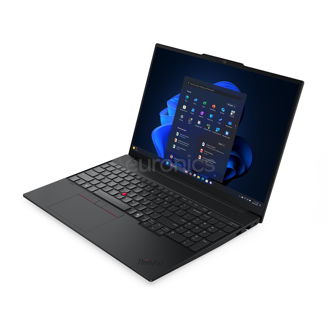 Lenovo ThinkPad E16 Gen 3, 16'', WUXGA, Ultra 5, 16 ГБ, 512 ГБ, W11P, ENG, черный - Ноутбук