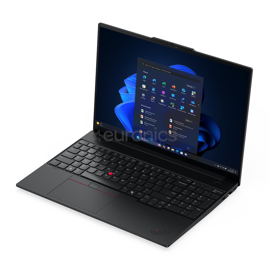 Lenovo ThinkPad E16 Gen 3, 16'', WUXGA, Ultra 5, 16 ГБ, 512 ГБ, W11P, ENG, черный - Ноутбук