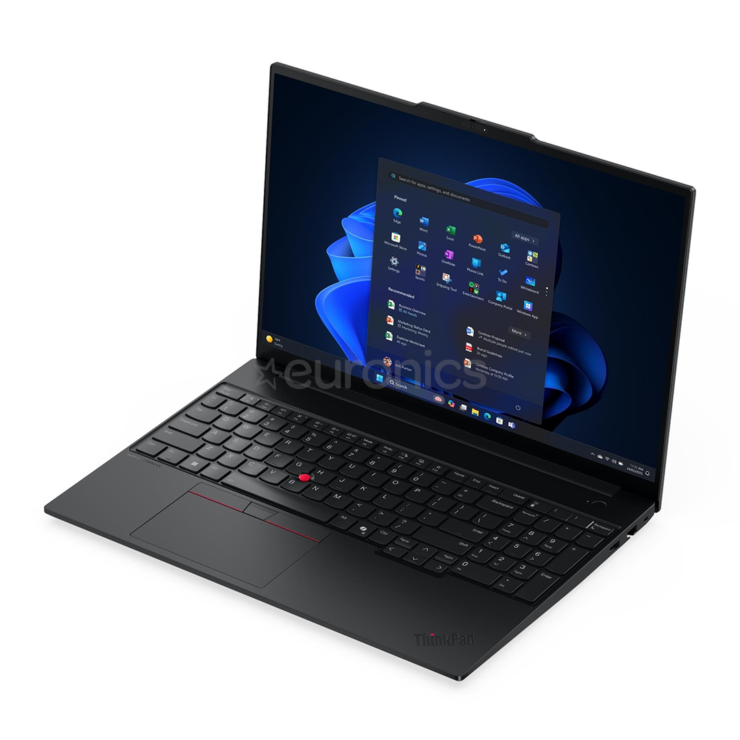 Lenovo ThinkPad E16 Gen 3, 16'', WUXGA, Ultra 5, 16 ГБ, 512 ГБ, W11P, ENG, черный - Ноутбук
