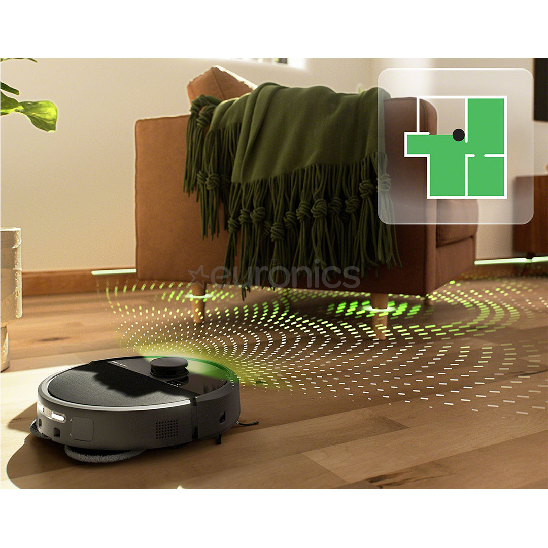 iRobot Roomba® Plus 505 Combo, сухая и влажная уборка, черный - Робот-пылесос