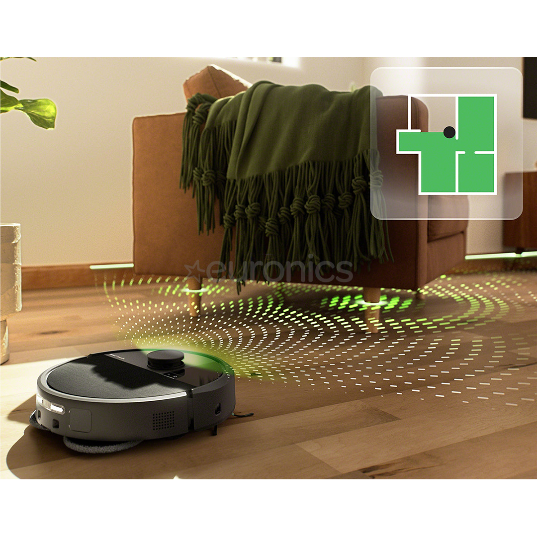 iRobot Roomba® Plus 505 Combo, сухая и влажная уборка, черный - Робот-пылесос