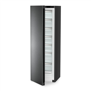 Liebherr plus NoFrost, 278 L, height 186 cm, black steel - Freezer