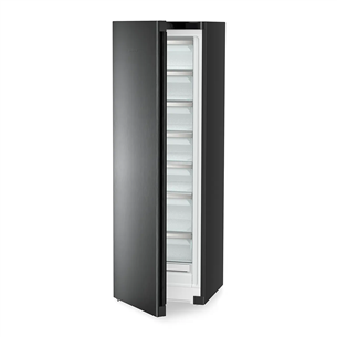 Liebherr plus NoFrost, 278 L, height 186 cm, black steel - Freezer