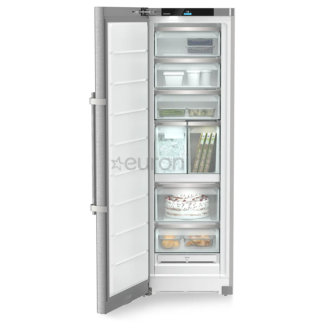 Liebherr prime NoFrost, 278 L, height 186 cm, stainless steel - Freezer