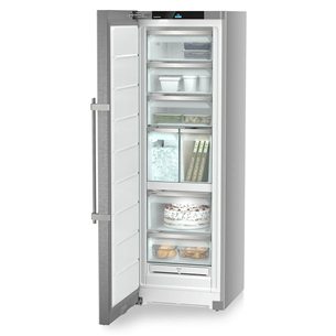 Liebherr prime NoFrost, 278 L, height 186 cm, stainless steel - Freezer