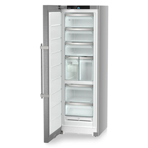 Liebherr prime NoFrost, 278 L, height 186 cm, stainless steel - Freezer