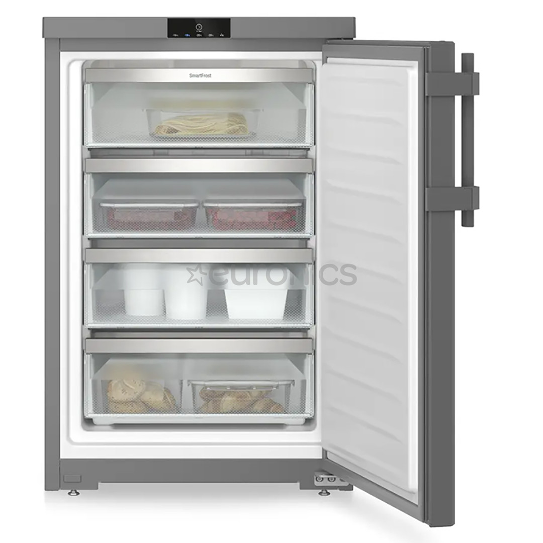 Liebherr pure, SmartFrost, 107 L, height 85 cm, dark grey - Freezer