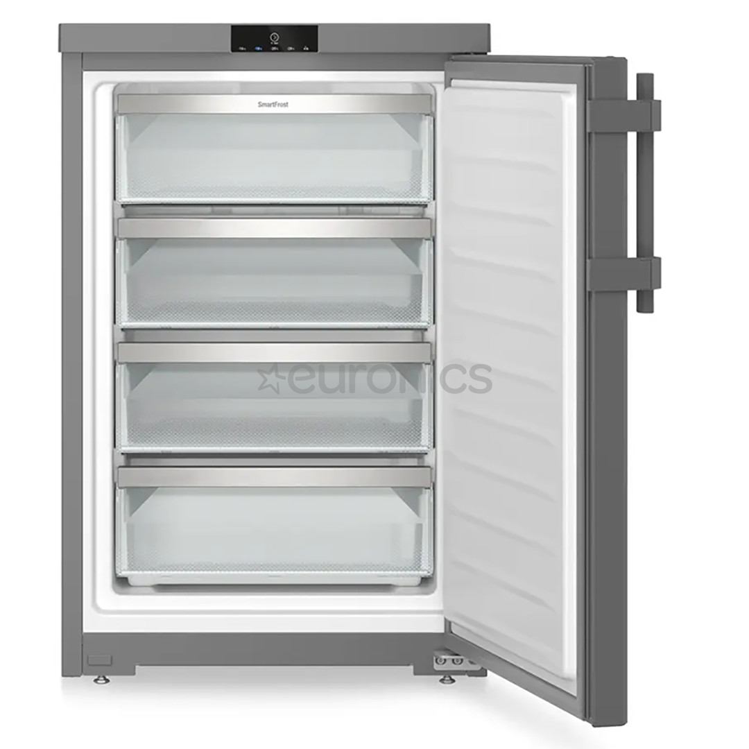 Liebherr pure, SmartFrost, 107 L, height 85 cm, dark grey - Freezer