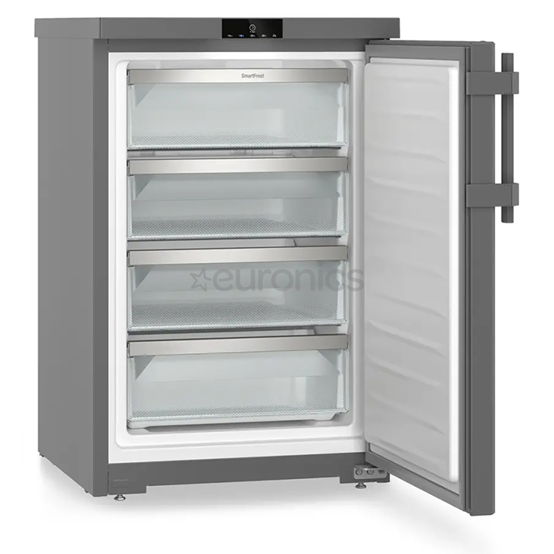 Liebherr pure, SmartFrost, 107 L, height 85 cm, dark grey - Freezer