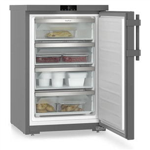 Liebherr pure, SmartFrost, 107 L, height 85 cm, dark grey - Freezer