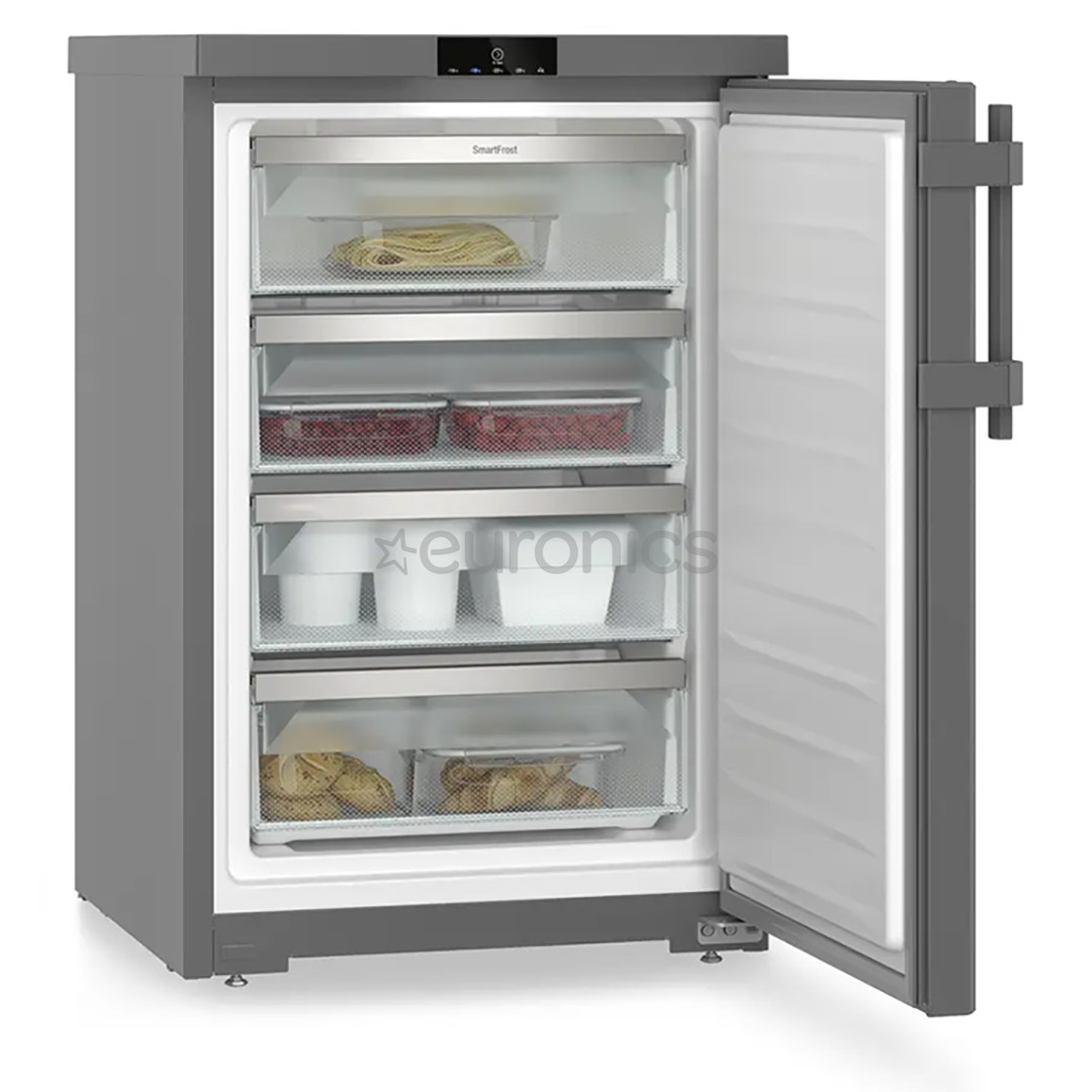 Liebherr pure, SmartFrost, 107 L, height 85 cm, dark grey - Freezer