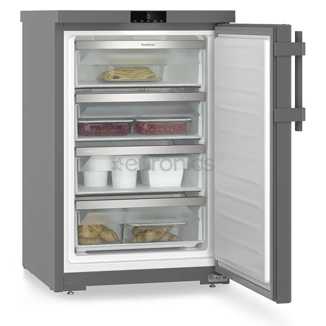 Liebherr pure, SmartFrost, 107 L, height 85 cm, dark grey - Freezer