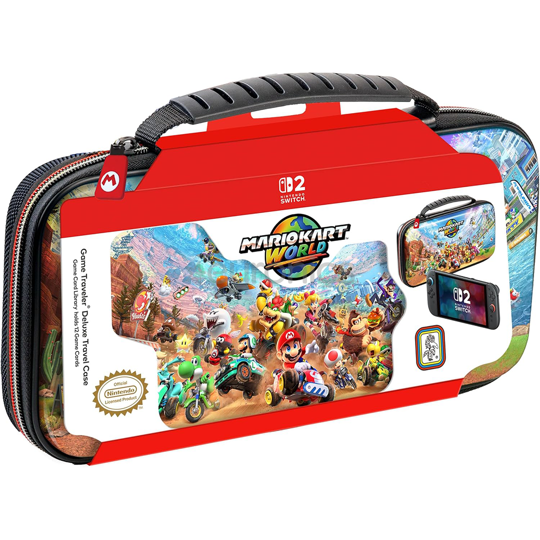 RDS Industries Deluxe Mario Kart World Travel Case, Nintendo Switch/Switch 2 - Travel case
