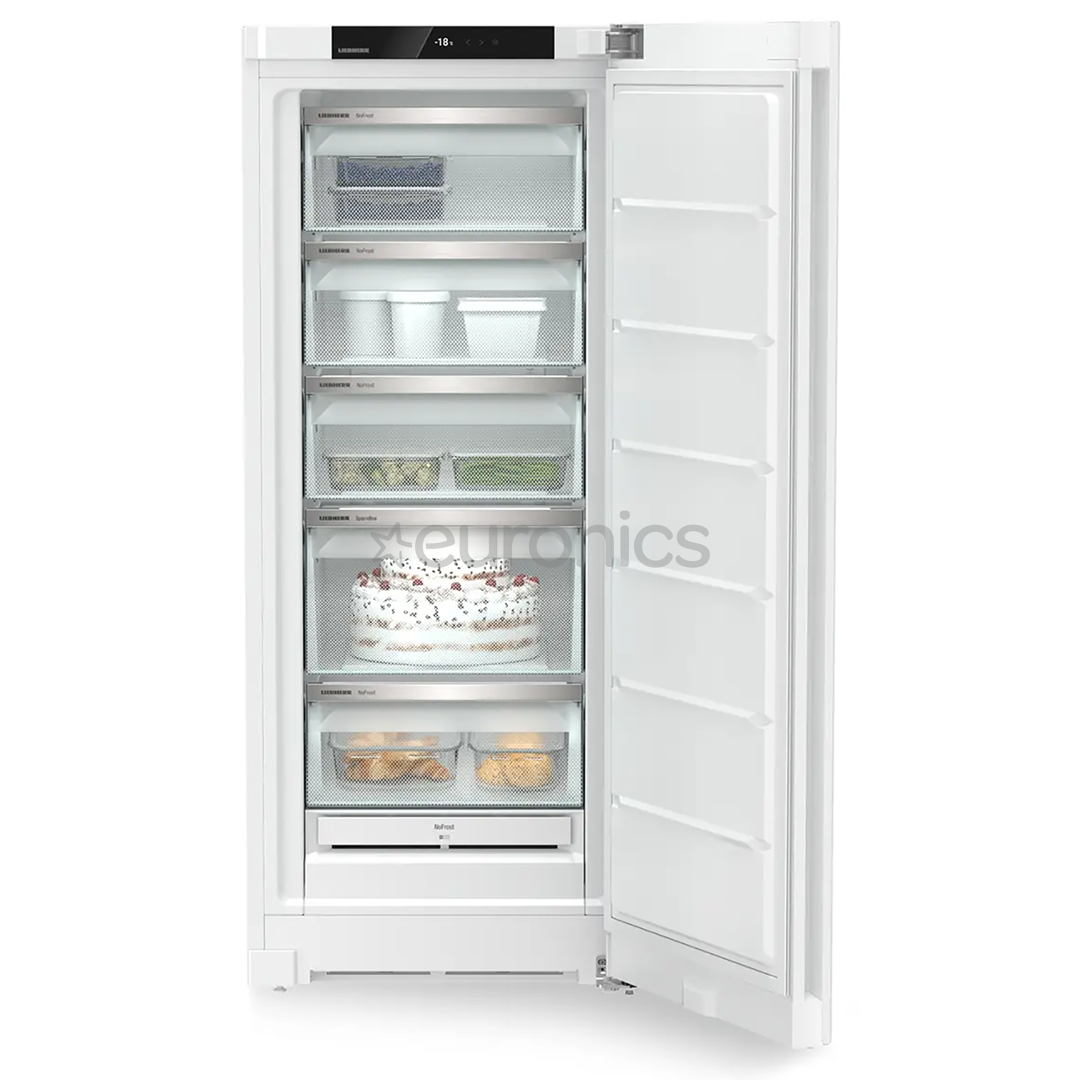Liebherr pure NoFrost, 200 L, height 146 cm, white - Freezer