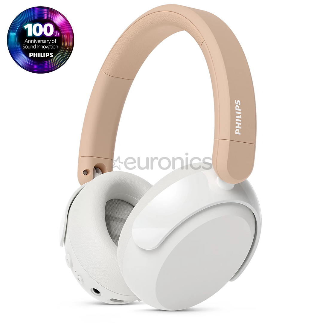 Philips TAK5500, active noise-cancelling, valge - Juhtmevabad laste kõrvaklapid