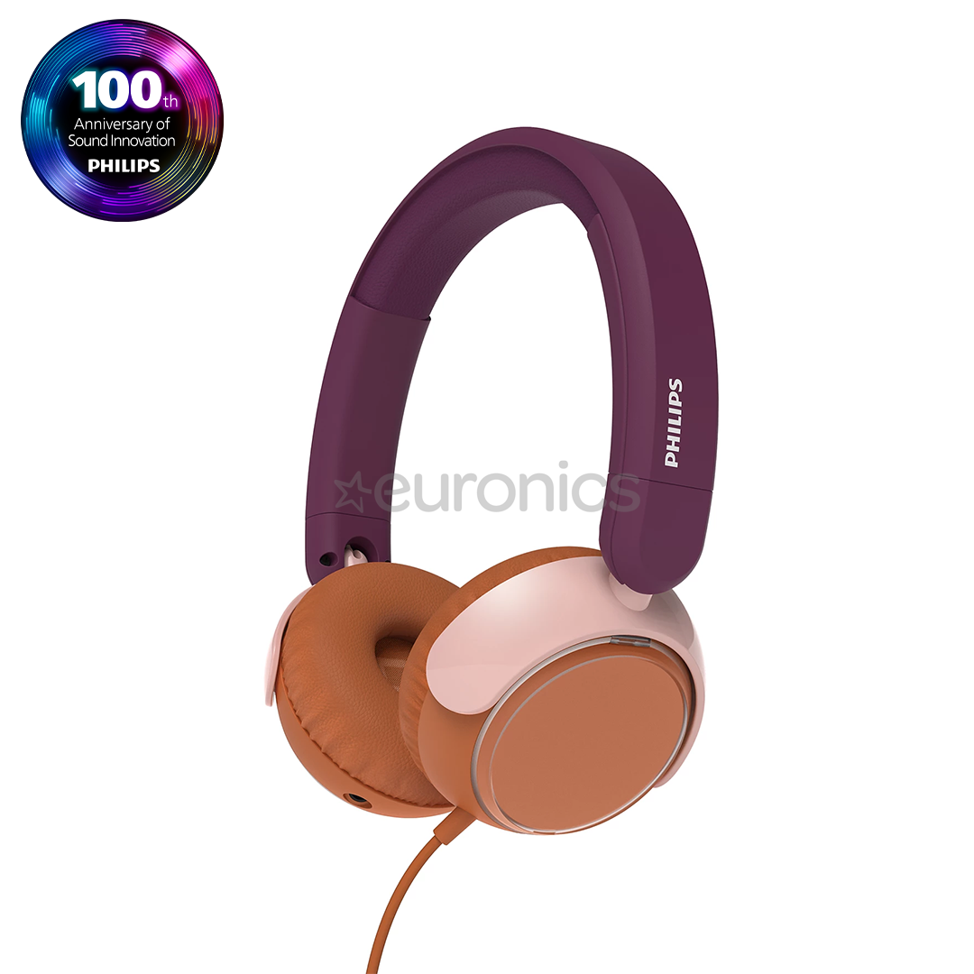 Philips TAK2000, magenta purple - Kids' headphones