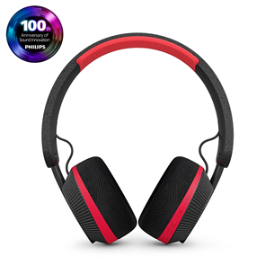 Philips TAA6219, black/red - Wireless headphones TAA6219BK/00