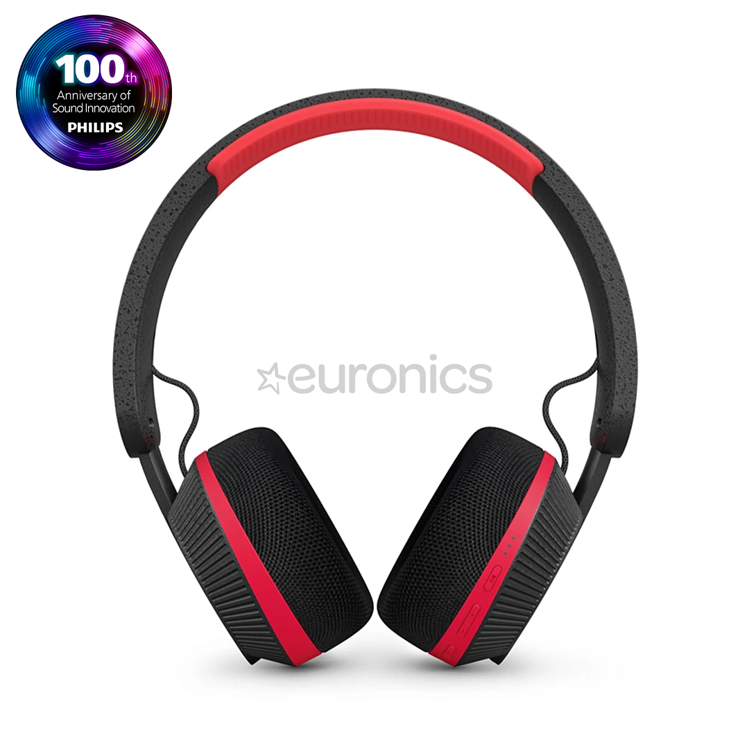 Philips TAA6219, black/red - Wireless headphones