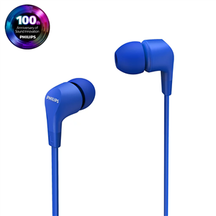 Philips TAE1105BL, 3.5 mm, blue - Wired in-ear earbuds TAE1105BL/00