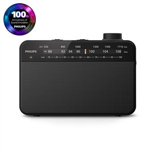 Philips TAR2509, must - Kaasaskantav raadio TAR2509/10