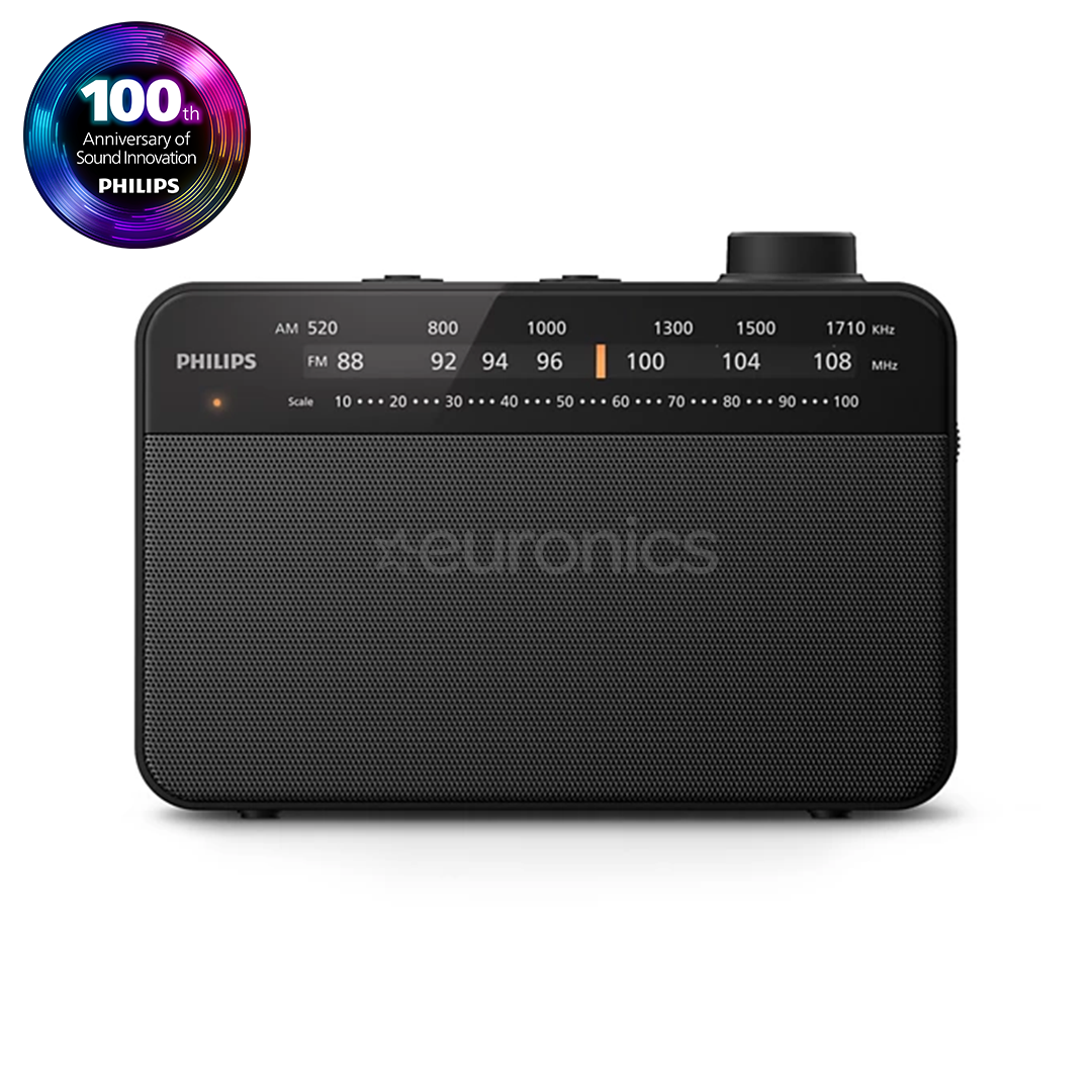 Philips TAR2509, must - Kaasaskantav raadio