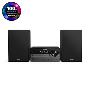 Philips TAM4505, 2.0, 60 W, Bluetooth, USB, CD, black - Music Center TAM4505/12