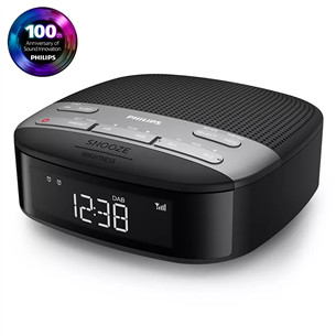 Philips TAR3505, FM, DAB+, black - Clock Radio TAR3505/12