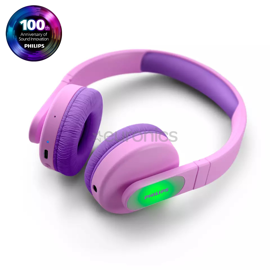 Philips TAK4206BL/00, roosa - Laste juhtmevaba kõrvaklapid