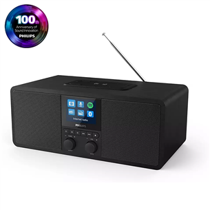 Philips TAR8805, FM, DAB+, Spotify connect, Bluetooth, wireless charging, black - Internet radio