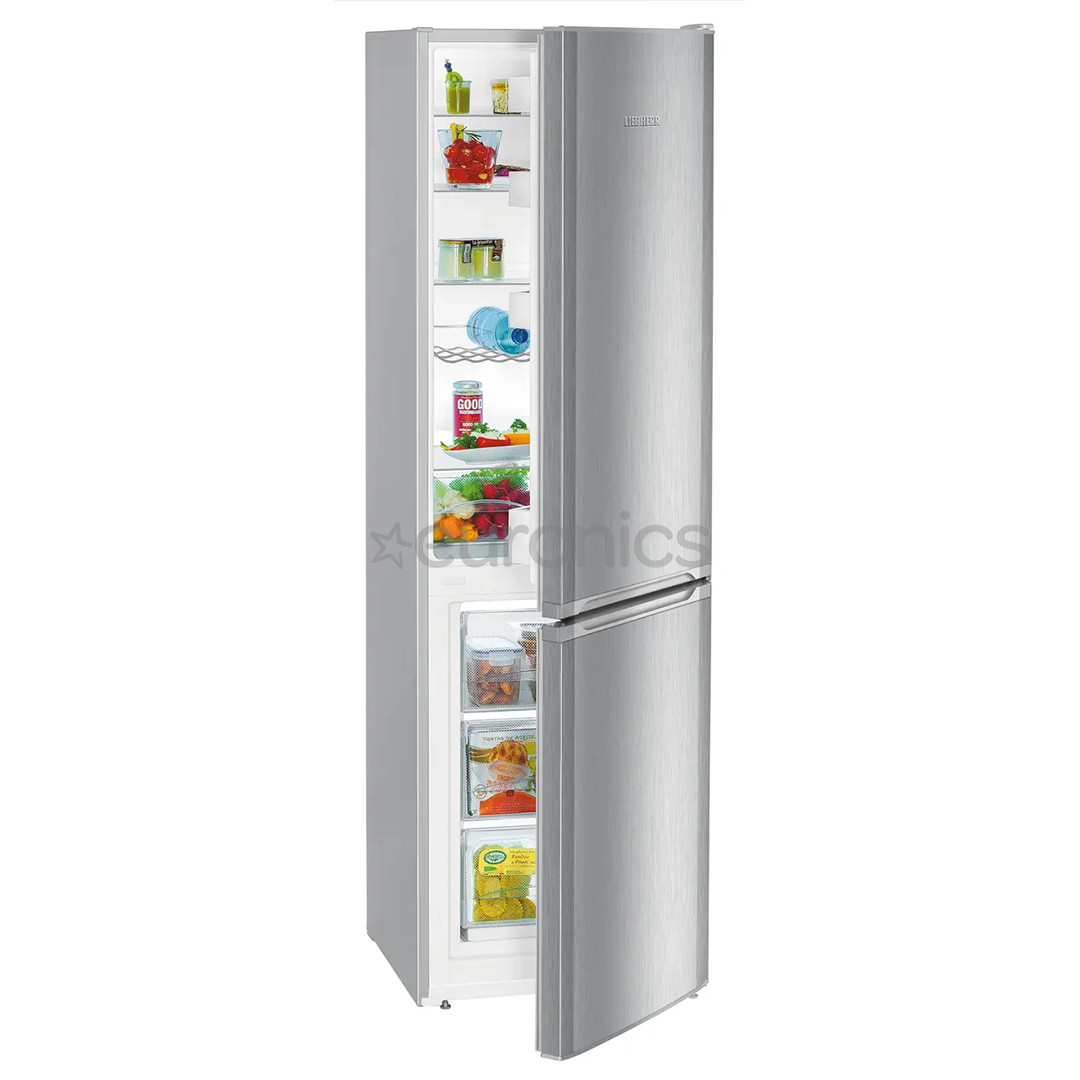 Liebherr, SmartFrost, 296 L, height 182 cm, silver - Refrigerator