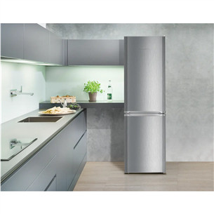 Liebherr, SmartFrost, 296 L, height 182 cm, silver - Refrigerator