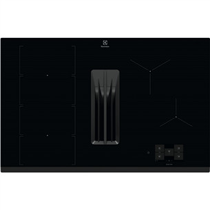 Electrolux 900 XT SensePro, laius 80 cm, must - Integreeritav pliidiplaat õhupuhastiga ECC8549