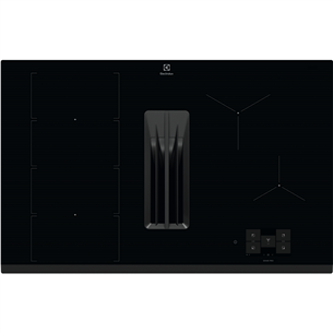 Electrolux 900 XT SensePro, ширина 80 см, черный - Интегрируемая индукционная варочная панель с вытяжкой ECC8549