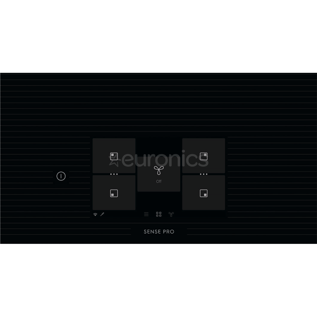 Electrolux 900 XT SensePro, ширина 80 см, черный - Интегрируемая индукционная варочная панель с вытяжкой