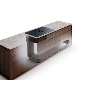 Electrolux 900 XT SensePro, ширина 80 см, черный - Интегрируемая индукционная варочная панель с вытяжкой