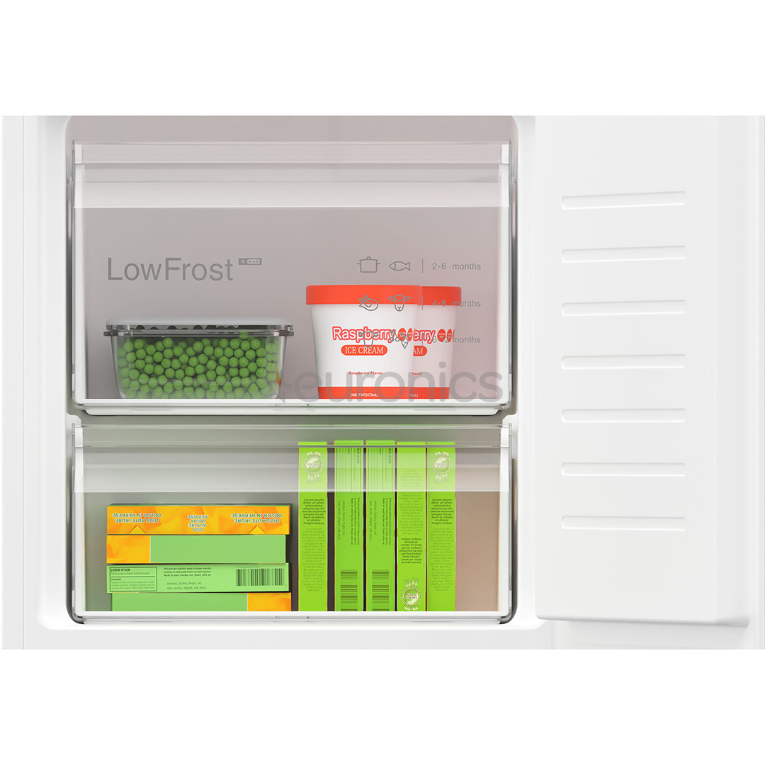 Bosch, Seeria 4, 270 L, kõrgus 178 cm - Integreeritav külmik