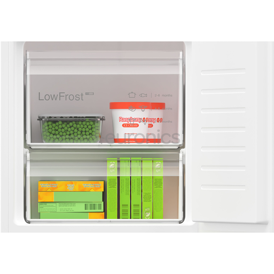 Bosch, Seeria 4, 270 L, kõrgus 178 cm - Integreeritav külmik