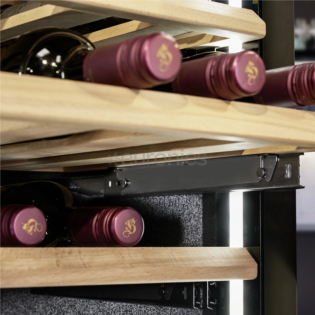 Caso WineDeluxe WD 60, 60 pudelit, kõrgus 124 cm, must - Integreeritav veinikülmik