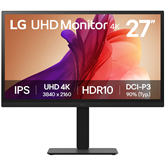 LG BA45U UltraFine, 27'', UHD, IPS, black - Monitor