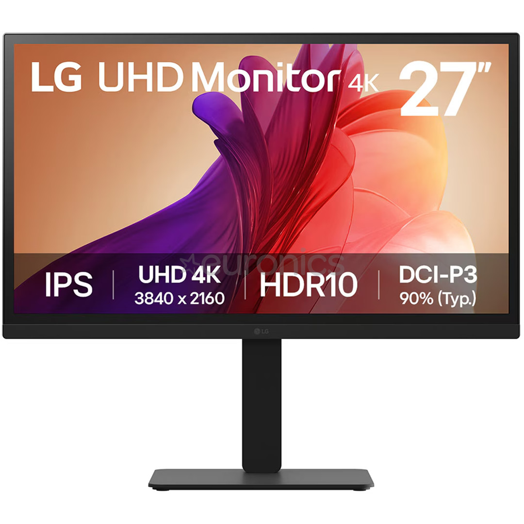 LG BA45U UltraFine, 27'', UHD, IPS, black - Monitor
