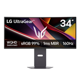 LG UltraGear G600A, 34'', WQHD, OLED, 160 Hz, curved, black - Monitor