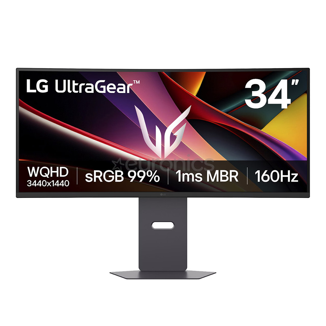LG UltraGear G600A, 34'', WQHD, VA, 160 Hz, nõgus, must - Monitor
