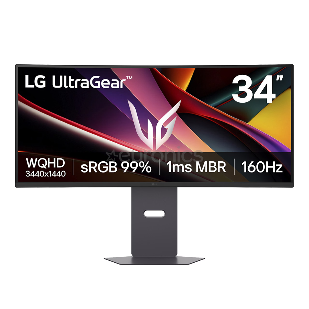 LG UltraGear G600A, 34'', WQHD, OLED, 160 Hz, curved, black - Monitor