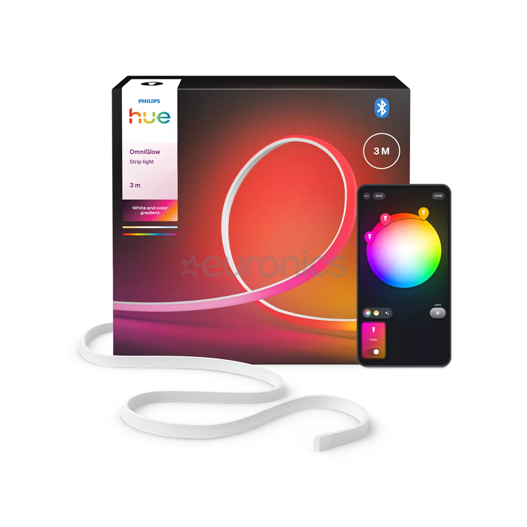 Philips Hue OmniGlow Lightstrip, 3 м, белый - Светодиодная лента